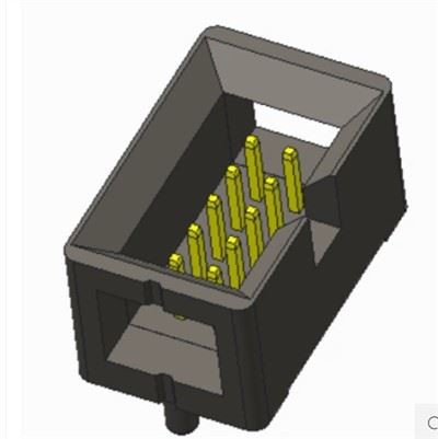 Pengepala Kotak 2.54mm Dengan Penyambung Pos