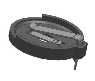 Pemegang Sel Syiling Litium CR2450 DIP/THM